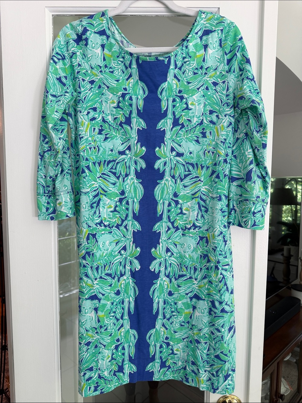 Lilly Pulitzer Mint Green & Blue Shift Dress